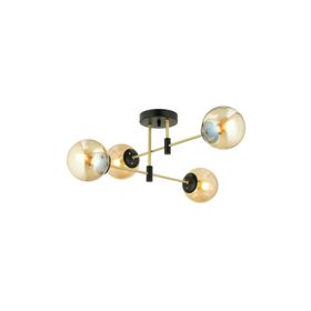 Trendylight Irem 4'lü Cam Detaylı Plafonyer Avize