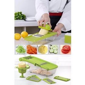 Trendypazar 5 Başlıklı Hazneli Kaymaz Rende Jülyen Kesici Patates Havuç Rendesi
