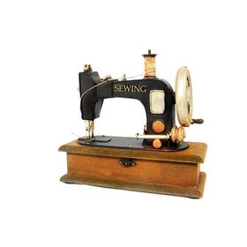 Trendypazar Dekoratif Eski Model Dikiş Makinesi El Yapımı