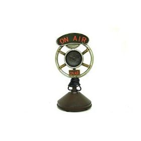 Trendypazar El Yapımı Dekoratif Vintage Mikrofon