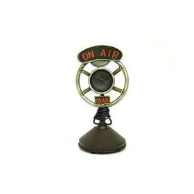 Trendypazar El Yapımı Dekoratif Vintage Mikrofon