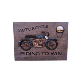 Trendypazar El Yapımı Metal Motosiklet Tablo