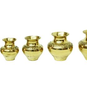 Trendypazar El Yapımı Mini Pirinç Vazo Seti