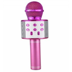 Trendypazar Pembe Şarj Edilebilir Telefon Ve Usb Bağlantılı Karaoke Mikrofon