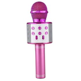 Trendypazar Pembe Şarj Edilebilir Telefon Ve Usb Bağlantılı Karaoke Mikrofon