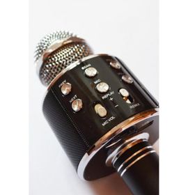 Trendypazar Siyah Şarj Edilebilir Telefon Ve Usb Bağlantılı Karaoke Mikrofon
