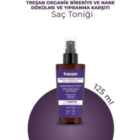 Tresan 125 ml Organik Biberiye ve Nane Dökülme Yıpranma Karşıtı Saç Toniği