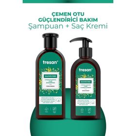 Tresan Çemen Otu Güçlendirici Sülfatsız 300 ml Bakım Şampuanı+ 300 ml Saç Kremi
