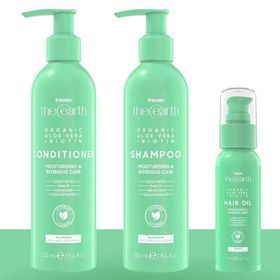 Tresan The Earth Organic Aloe Vera 250 ml Biotin Şampuan+ 75 ml Saç Yağı +75 ml Saç Kremi