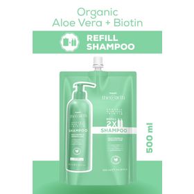 Tresan The Earth Organic Aloe Vera Refill Pouch 500 ml Biotin Şampuan