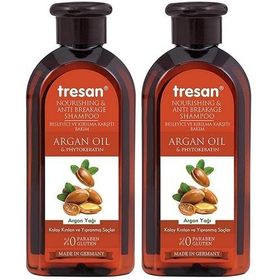 Tresan Tüm Saçlar İçin 2x300 ml Kırılma Karşıtı Argan Yağlı Şampuan