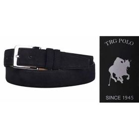 TRG Polo Süet Siyah 10599 Erkek Kemer