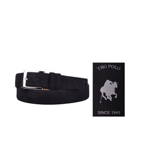 TRG Polo Süet Siyah 10599 Erkek Kemer