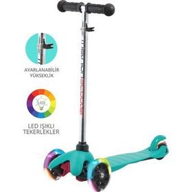 Triathlon T138 Mavi Led Işıklı Scooter
