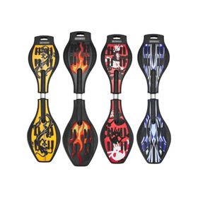 Triathlon T154 Işıklı Tekerlekli Waveboard Sarı Kaykay
