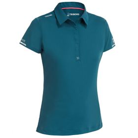 Tribord Race Yeşil Yelkenli Kısa Kollu Kadın Polo T-shirt