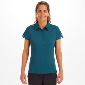 Tribord Race Yeşil Yelkenli Kısa Kollu Kadın Polo T-shirt