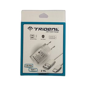 Trident 10 W /2.0A Usb- Type-C Beyaz Şarj Adaptörü