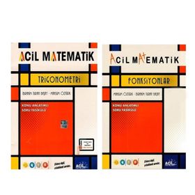 Trigonometri ve Fonksiyonlar Seti 2 Kitap - Acil Yayınları