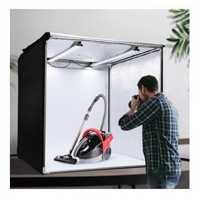 Triline 80x80 cm Profesyonel Stüdyo Led Işıklı Ürün Fotoğraf Çekim Çadırı