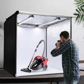 Triline 80x80 cm Profesyonel Stüdyo Led Işıklı Ürün Fotoğraf Çekim Çadırı