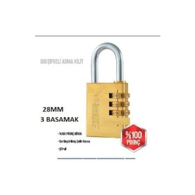 Trimax 28 mm Şifreli Asma Kilit