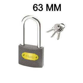 Trimax 63 mm Gri Uzun Asma Kilit