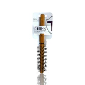 Trina 0053 Ahşap Sap Yuvarlak Erkek Saç Fırçası