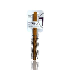 Trina 0053 Ahşap Sap Yuvarlak Erkek Saç Fırçası