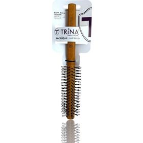 Trina 0053 Ahşap Sap Yuvarlak Erkek Saç Fırçası