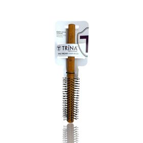 Trina 0053 Ahşap Sap Yuvarlak Erkek Saç Fırçası