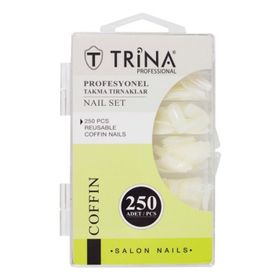 Trina TRNNAIL0012 Coffin 250 Adet Takma Tırnak