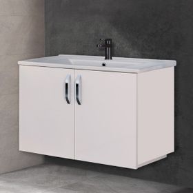 Trio Modül Asmira 82 cm Beyaz Lavabolu Alt Dolap