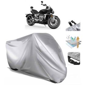 Triumph Rocket 3 GT Siyah Arka Çanta Uyumsuz Ultra Kalın Su Geçirmez Motor Brandası