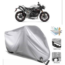 Triumph Speed Triple RS Siyah Arka Çanta Uyumsuz Ultra Kalın Su Geçirmez Motor Brandası
