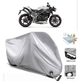 Triumph Speed Triple RS Siyah Arka Çanta Uyumsuz Ultra Kalın Su Geçirmez Motor Brandası