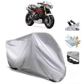 Triumph SPEED TRIPLE Siyah Arka Çanta Uyumsuz Ultra Kalın Su Geçirmez Motor Brandası