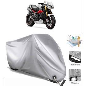 Triumph SPEED TRIPLE Siyah Arka Çanta Uyumsuz Ultra Kalın Su Geçirmez Motor Brandası