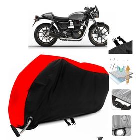 Triumph Street Cup Siyah Arka Çanta Uyumsuz Ultra Kalın Su Geçirmez Motor Brandası