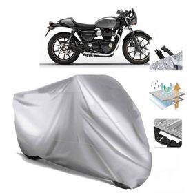 Triumph Street Cup Siyah Arka Çanta Uyumsuz Ultra Kalın Su Geçirmez Motor Brandası