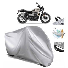 Triumph Street Scrambler Siyah Arka Çanta Uyumsuz Ultra Kalın Su Geçirmez Motor Brandası