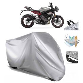 Triumph Street Triple R Siyah Arka Çanta Uyumsuz Ultra Kalın Su Geçirmez Motor Brandası