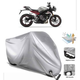 Triumph Street Triple R Siyah Arka Çanta Uyumsuz Ultra Kalın Su Geçirmez Motor Brandası