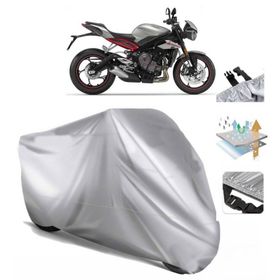 Triumph Street Triple R Siyah Arka Çanta Uyumsuz Ultra Kalın Su Geçirmez Motor Brandası