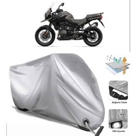 Triumph Tiger 1200 Alpine Edition Siyah Arka Çanta Uyumsuz Ultra Kalın Su Geçirmez Motor Brandası