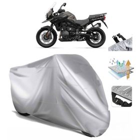 Triumph Tiger 1200 Alpine Edition Siyah Arka Çanta Uyumsuz Ultra Kalın Su Geçirmez Motor Brandası