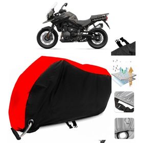 Triumph Tiger 1200 Alpine Edition Siyah Arka Çanta Uyumsuz Ultra Kalın Su Geçirmez Motor Brandası