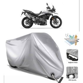 Triumph Tiger 900 GT Siyah Arka Çanta Uyumsuz Ultra Kalın Su Geçirmez Motor Brandası