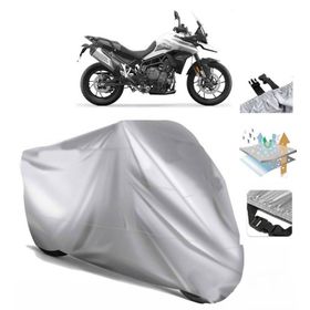 Triumph Tiger 900 GT Siyah Arka Çanta Uyumsuz Ultra Kalın Su Geçirmez Motor Brandası