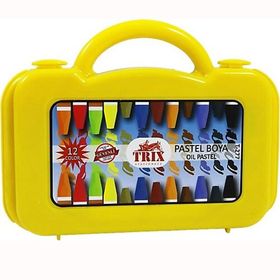 Trix T-277 12 Renk Çantalı Pastel Boya
